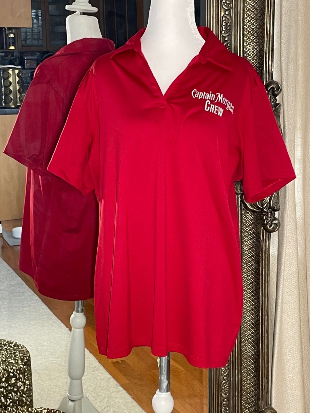 Captain Morgan Crew Embroidered logo Polo Shirt XL 18 Lands’ End